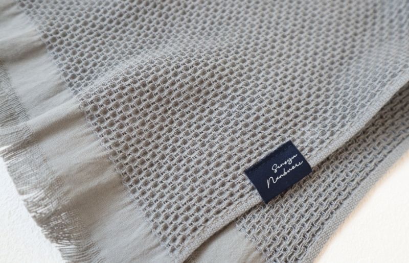 【速乾・軽量】牛乳パックからできたバスタオル2枚（グレー） G1948