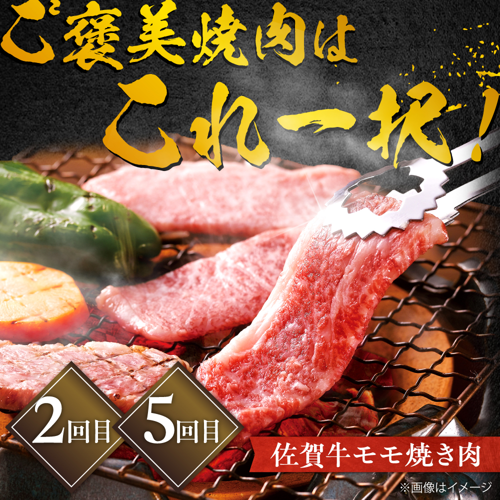 佐賀牛お一人様ご褒美定期便♪（全5回/2ヶ月に1回 隔月お届け）吉野ヶ里町/やま田商店 [FCH007]