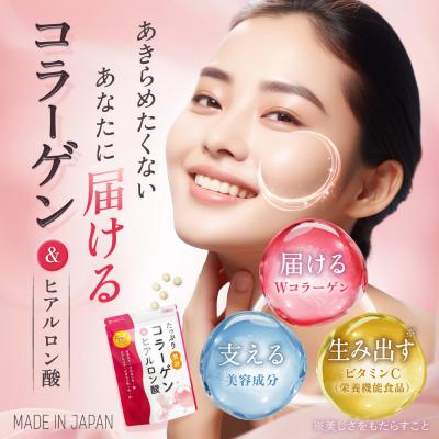 ふるさと納税 名古屋市 コラーゲン サプリ たっぷり贅沢コラーゲン&ヒアルロン酸 2袋 |  | 01