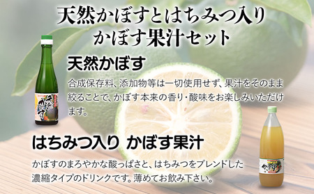バラエティーセットB（天然かぼす 1L×1本・ はちみつ入り かぼす果汁 1L×1本） かぼす果汁100％ | 津久見市