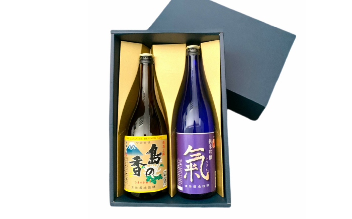 島の地酒！【日本酒飲み比べセット】純米吟醸 氣 上撰 島の香 日本酒 飲み比べ ギフト 江田島市/津田酒造株式会社 [XAK010] お酒