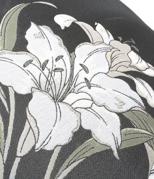 槙田商店【晴雨兼用】折りたたみ傘 ”絵おり” 百合：黒