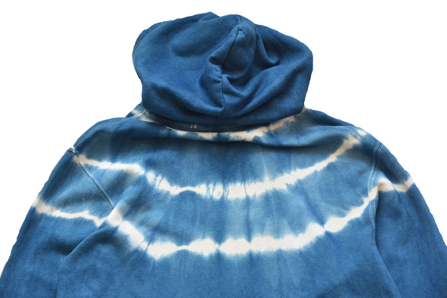 パーカー ASCENSION  藍染め タイダイ パーカーC 1枚  M