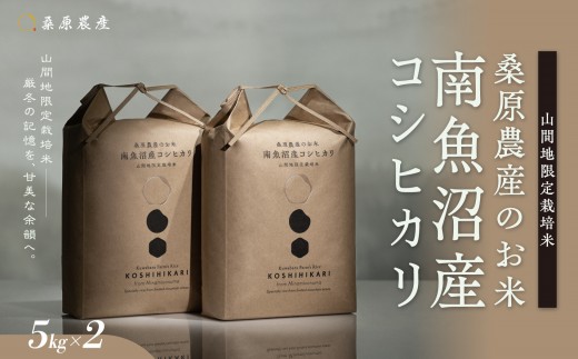 【令和8年産 新米】日本のお米の最高峰山間地米　南魚沼産コシヒカリ5kg×2