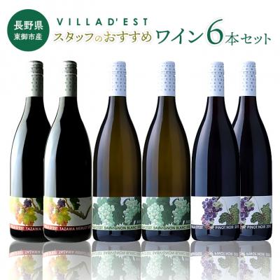 ふるさと納税 東御市 ヴィラデストワイナリー スタッフのおすすめワイン6本セット