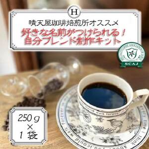 好きな名前がつけられる!自分ブレンド制作キット　250g×1袋【1672087】