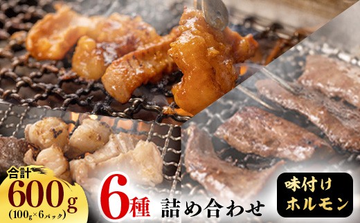 
                  【30営業日以内配送】お家で焼肉店の味！特製タレ漬け込み 牛ホルモン6パック！味付きで100gずつ小分けだから使いやすい　012-D-YL006
                