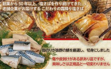 訳あり 霜降り塩サバ 約1kg 【 サバ 】