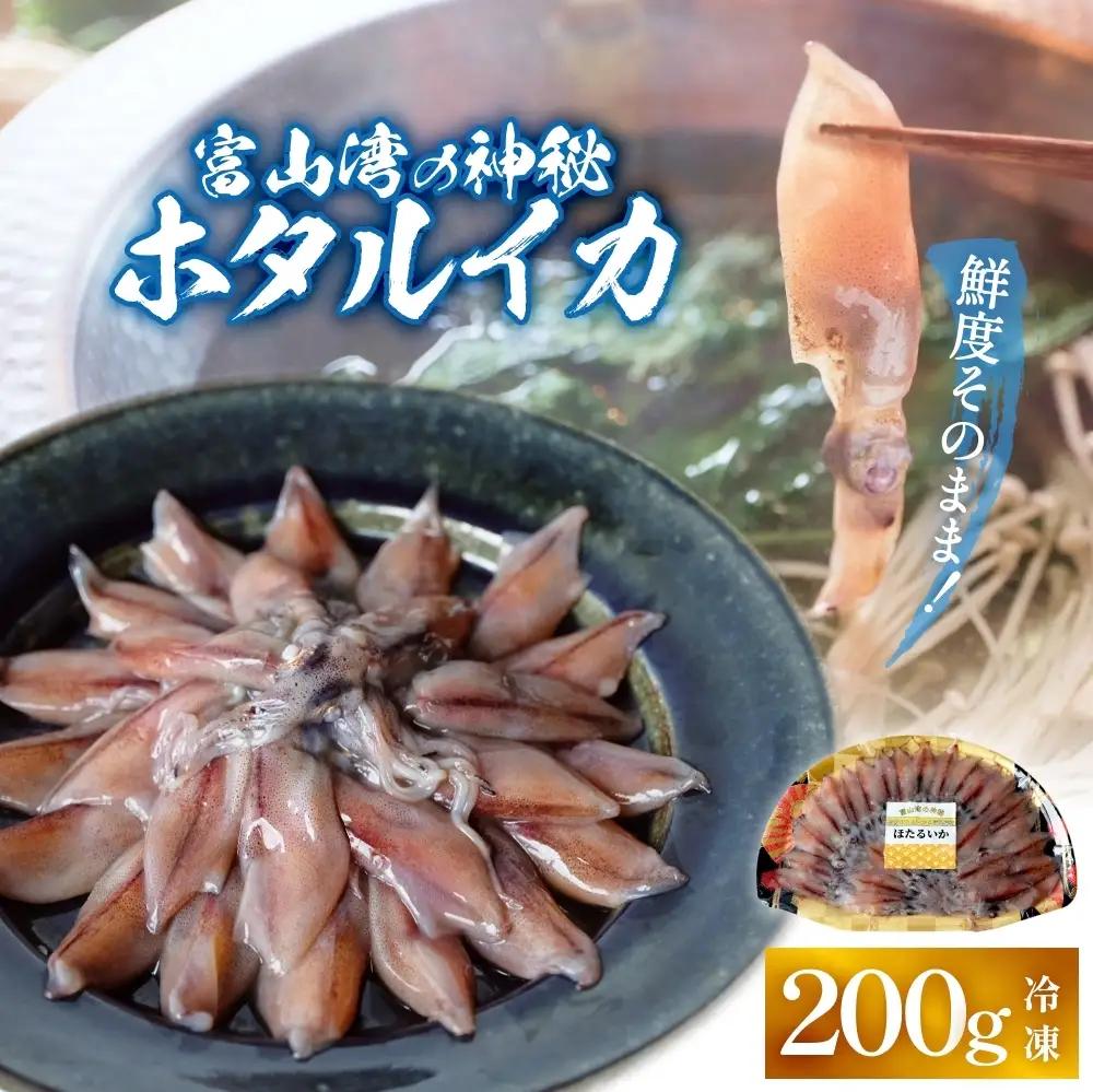 鮮度そのまま！富山湾の神秘ホタルイカ しゃぶしゃぶ用 200g 〈冷凍〉　ホタルイカ