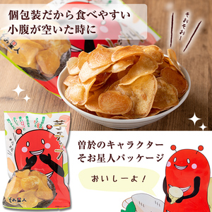 ＜新登場！＞鹿児島県産 黄金千貫 使用 芋チップ 20袋(合計1.4kg)【曽於市観光協会】A482