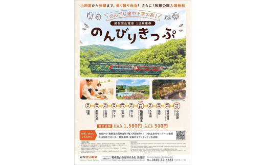 箱根登山電車1日乗車券「のんびりきっぷ」大人