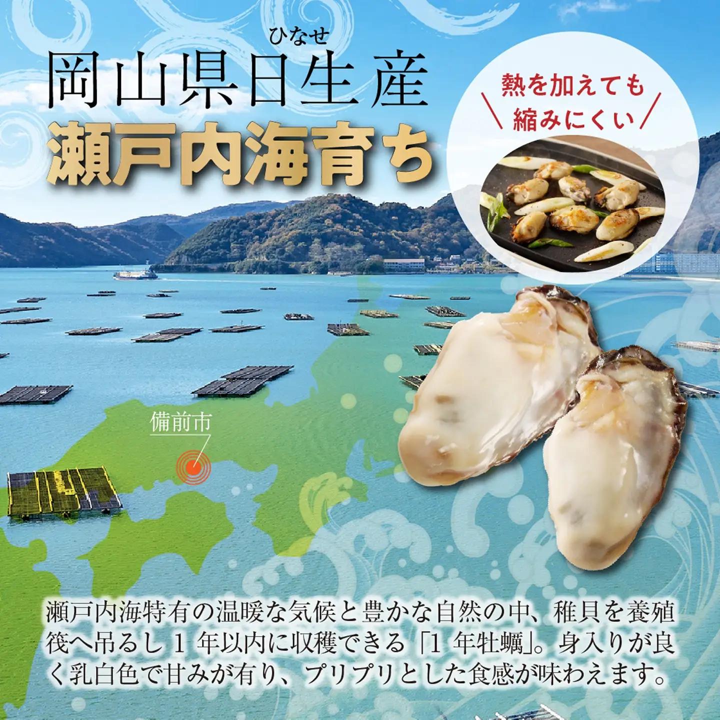 牡蠣 冷凍 むき身 2kg 備前市 日生産 牡蠣