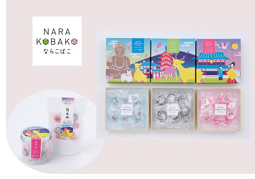 
あめ 『ならこばこ』 大仏あめ・鹿あめ 5点セット 飴（ソーダ味 抹茶味 いちご味） ギフト 組み飴 奈良県 奈良市 I-186

