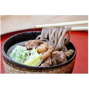 つやまの和牛そずり肉蕎麦3食入【配送不可地域：離島】【1669214】