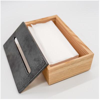 ふるさと納税 浜田市 石州瓦とクリの木のティッシュボックス |  | 03