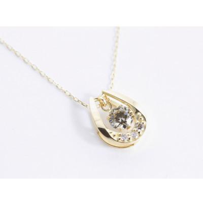 ふるさと納税 大月市 K18YG　ダイヤモンド　ネックレス　0.20ct　17368B　K18　DIA　PN