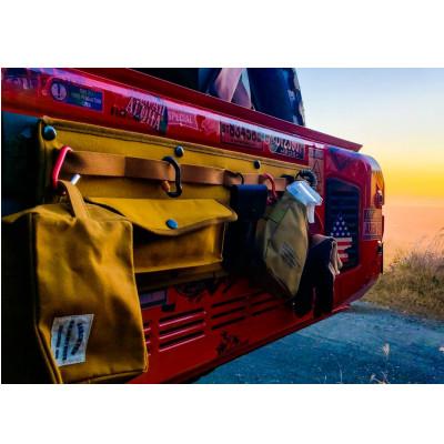 ふるさと納税 上牧町 スズキ　ジムニーのバックドアをお洒落に演出するアイテム!　バックドアポケット　オリーブ |  | 01