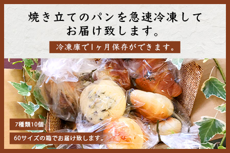 【秘境・椎葉村の愛されパン屋さん】天然酵母パン 詰め合わせ 7種10個セット【今日も誰かの笑顔のみなもと】