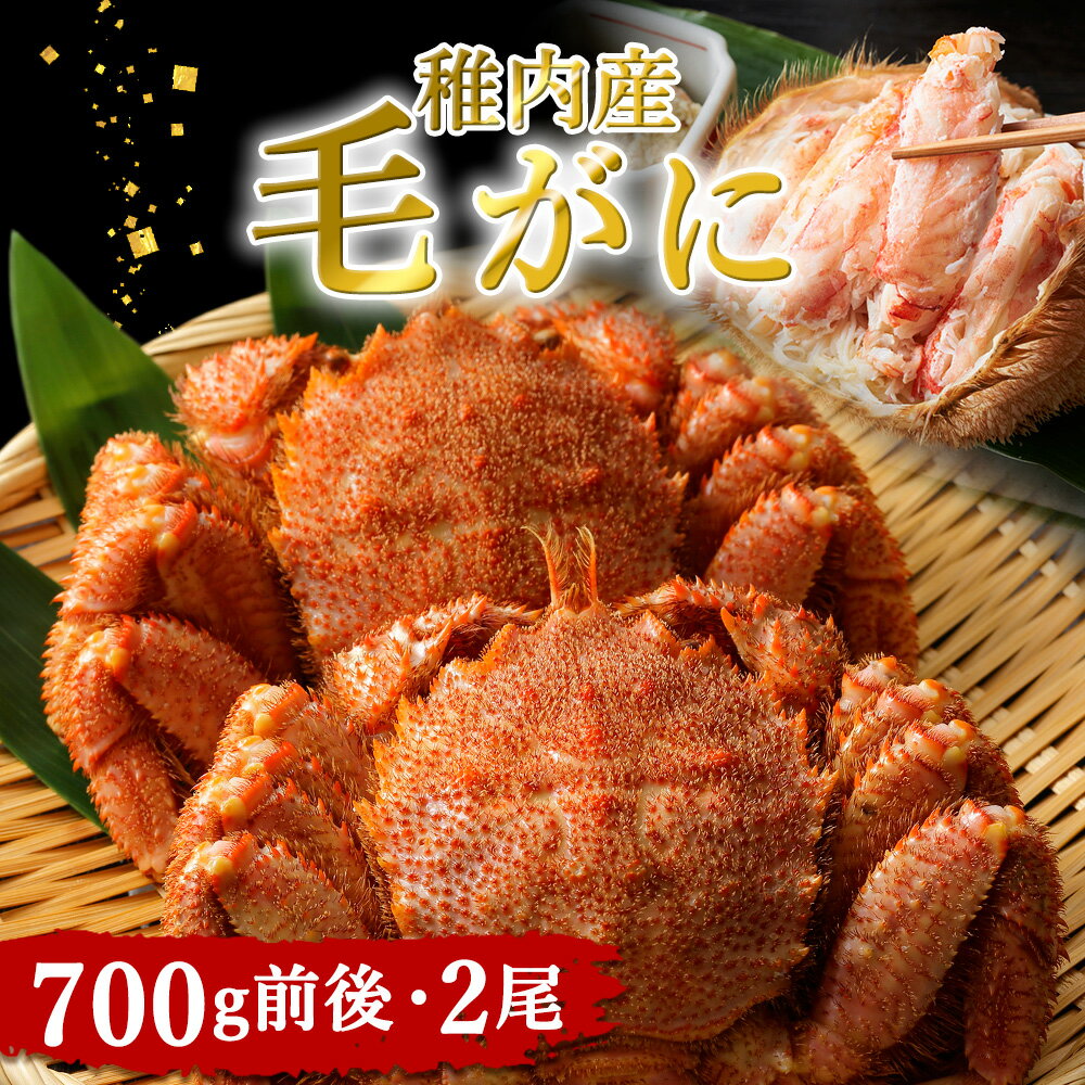 【ふるさと納税】稚内産 毛がに 700g前後2尾セットボイル 毛がに 毛ガニ 毛蟹 ボイル 蟹 カニ 北海道ふるさと納税 稚内 ふるさと納税 北海道 【配送不可地域：離島】