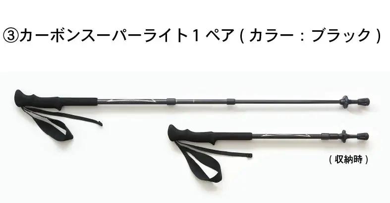 トレッキングポール 杖 ステッキ カーボン グリップウェル GRIPWELL 軽量332g