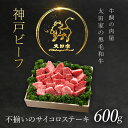 【ふるさと納税】 神戸牛 不揃いのサイコロステーキ 600g 神戸ビーフ 神戸肉 ブランド和牛 ブランド牛 国産和牛 黒毛和牛 牛肉 さいころステーキ 和牛 冷凍 国産牛 国産牛肉 兵庫県 朝来市誕生日 パーティー AS8D23-ASGDS3