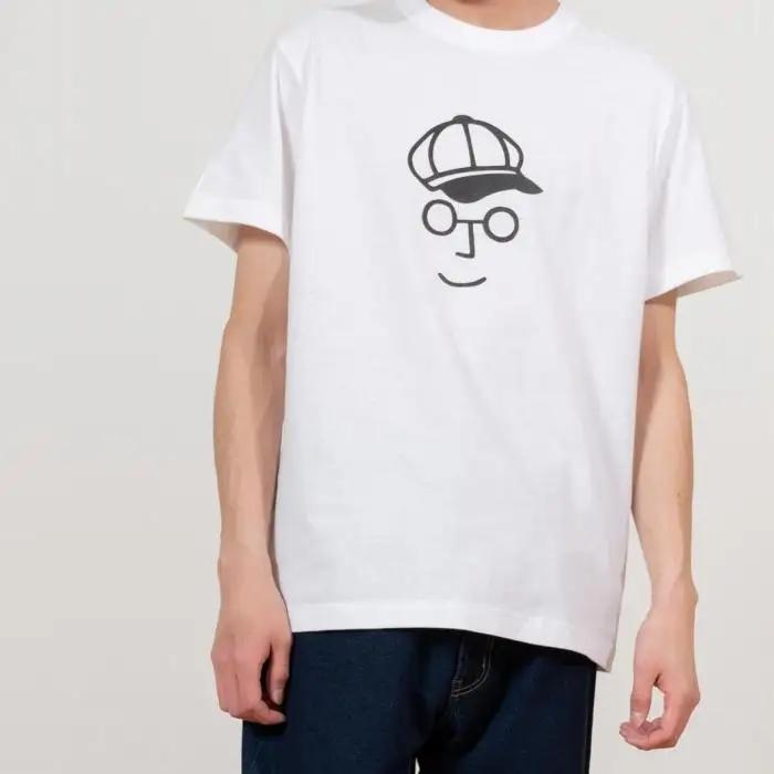 《1》【KEYMEMORY 鎌倉】キャスケットイラストTシャツ WHITE