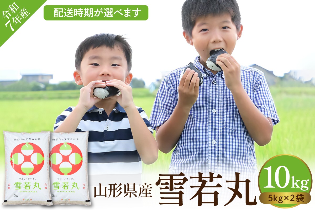
                  【令和7年産米】☆選べる配送時期☆ 雪若丸 10kg（5kg×2袋）山形県 東根市産　hi008-014
                