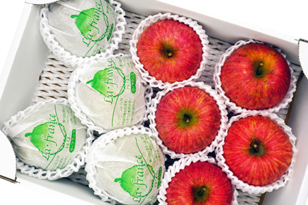 【2025年11月～12月発送】ラフランス＆ふじりんごセット約3kg_H073(R7)