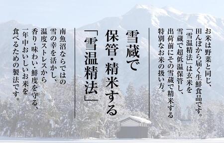 【頒布会】雪温精法　南魚沼産新之助6kg　全3回