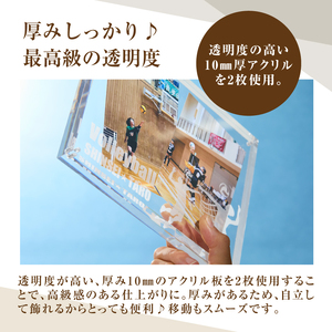 ＼ポスト投函／オリジナルで作れるスポーツ フォトフレーム 【なぎなた】 K45_0013
