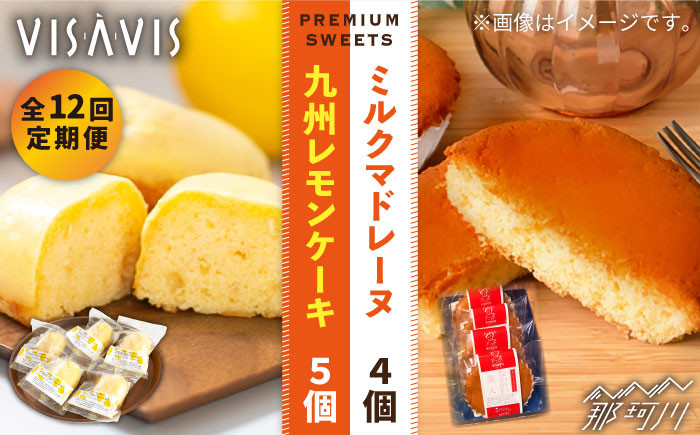 
            【全12回定期便】VISAVIS 菓子 2種セット 計9点 ＜株式会社シークス＞那珂川市 ケーキ お菓子 焼き菓子 VISAVIS ヴィザヴィ バターケーキ [GAU009]
          