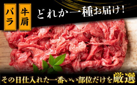 【全3回定期便】【A4～A5】長崎和牛切り落とし　1.2kg(600g×2p）【株式会社 MEAT PLUS】[DBS058]