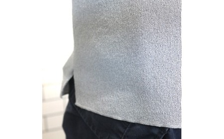 体にやさしいニットポロシャツ グレーL 新潟県 五泉市 有限会社桜井メリヤス工場