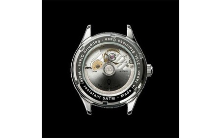 【シルバー×ブラック （AT-38SVBK）】 【株式会社Knot】 選べる！ プレミアムシリーズ オートマティック ＆ ステンレスリンクブレスレット 腕時計 時計 ドレスウオッチ ウォッチ 日本製 