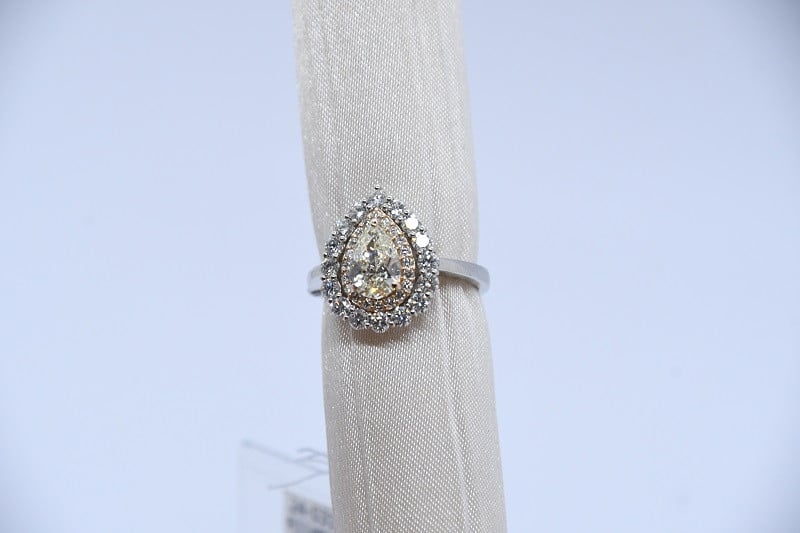 
                  ダイヤモンドリング ダイヤモンド　1.014ct＋ 0.96ct　プラチナ　ピンクゴールド　Pt950　K18PG
                