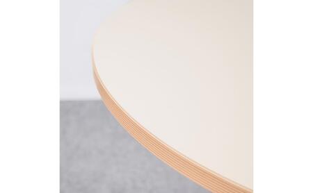 ＆FREL AXカフェテーブル 天板 ベージュ　直径80cm x 高さ72cm 選べる脚色 全3色　国産家具 組立簡単 家具 机 テーブル インテリア ココアブラウン