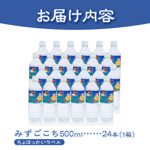 富士山麓　名水百選の天然水（忍野八海 ちょはっかい）500ml×24本