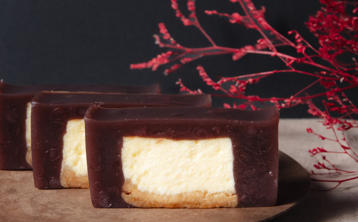 羊羹チーズケーキ3個入り（プレーン）ようかん 羊羹 ケーキ けーき チーズケーキ ちーずけーき スイーツ 洋菓子 個包装 岐阜市 / 御八あんやなぎ [ANJA001]