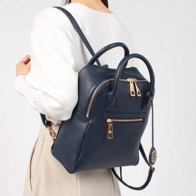 ふるさと納税 御代田町 【濱野皮革工藝のリュック】フィオーレ ミニヨン2WAYリュック(ブラック) |  | 03