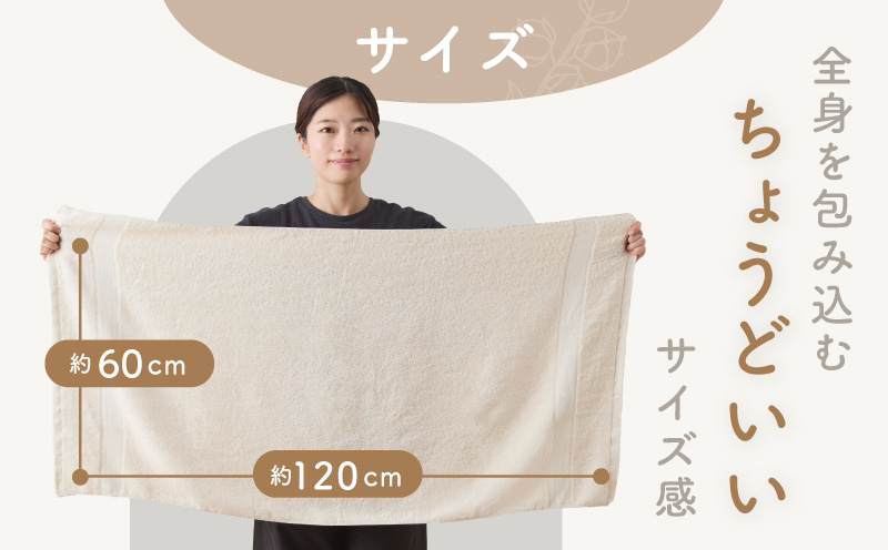ナチュラル バスタオル 3枚セット【ホテル仕様 上質 厚手 吸水性 泉州タオル たおる ギフト 国産 大阪 泉佐野 大阪府 泉佐野市】