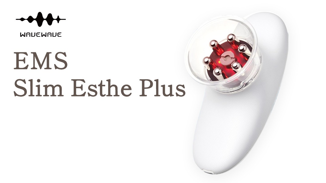 【ギフト対応可】WAVE WAVE EMS Slim Esthe Plus 吸引 温熱 LED ダイエット セルライト むくみ フェイスケア ボディケア 全身ケア コードレス 自宅エステ サロン級 セルフケア