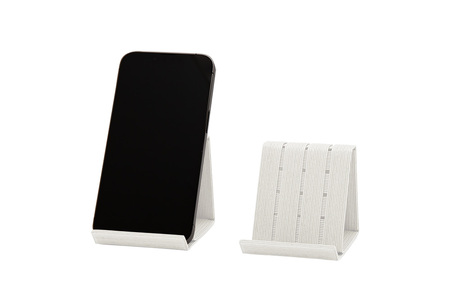 【ふるなび限定】インテリアを楽しむセット ティッシュケース & スマホスタンド ホワイト 岩手県奥州市産 バンドシー Bandc クリネックス エリエール ネピア 対応 for iPhone 16, 