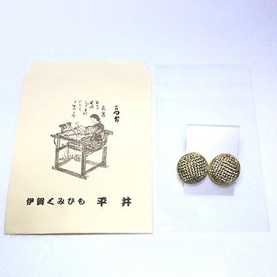 ふるさと納税 伊賀市 (組紐)イヤリング　丸張　金銀 |  | 03