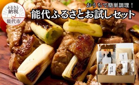 お試しセット 能代ふるさと うまいもん 簡単調理 お試しセット【5品】