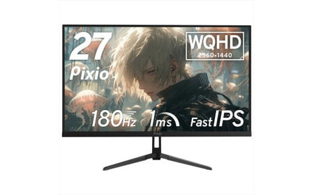 Pixio ゲーミングモニター 27インチ WQHD 180Hz IPS ブラック/黒 PX278WAVE | モニター モニター モニター モニター モニター