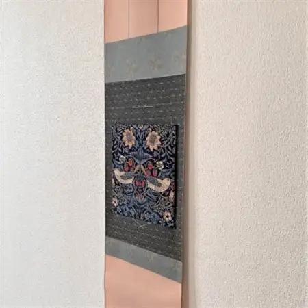 ウィリアムモリス壁掛け 色紙掛軸セット (いちご泥棒)【1307260】