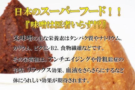 3ちゃん矢次の米みそ　まるごと手作り味噌『生・粋な味』500gとまるごと手作り味噌『健康仕込み』500ｇ