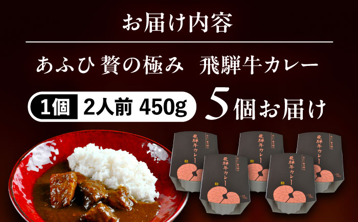 -あふひ 贅の極み- 飛騨牛カレー 2人前×5個セット / レトルトカレー ご当地カレー 常温保存 時短 / 恵那市 / テンポイント [AUEU004]