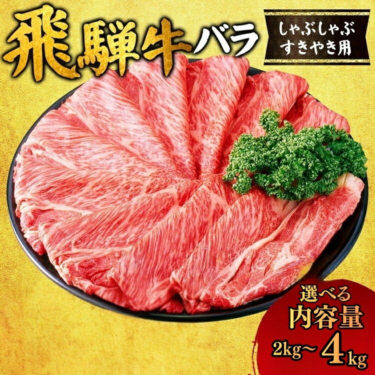 【ふるさと納税】【選べる内容量】飛騨牛 バラ しゃぶしゃぶすき焼き用 ｜A5 飛騨 飛騨高山 肉 牛 牛肉 バラ肉 ブランド牛 料理 夜ご飯 晩ご飯 和牛 人気 ギフト 贈り物 お中元 お歳暮 お取り寄せ ※離島への配送不可