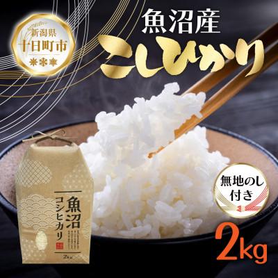 ふるさと納税 十日町市 無地のし【令和8年産 新米予約】魚沼産 コシヒカリ 2kg 精米 新潟県 十日町市 仁田地区限定